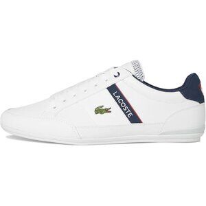 Lacoste Chaymon Men's Size 10.5 White Navy Casual Sneakers